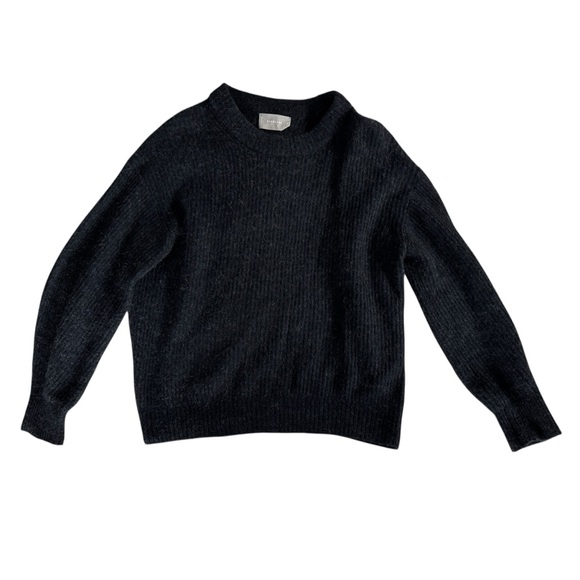 Everlane Sweaters - Everlane The Alpaca Sweater in Heathered Black Neutral